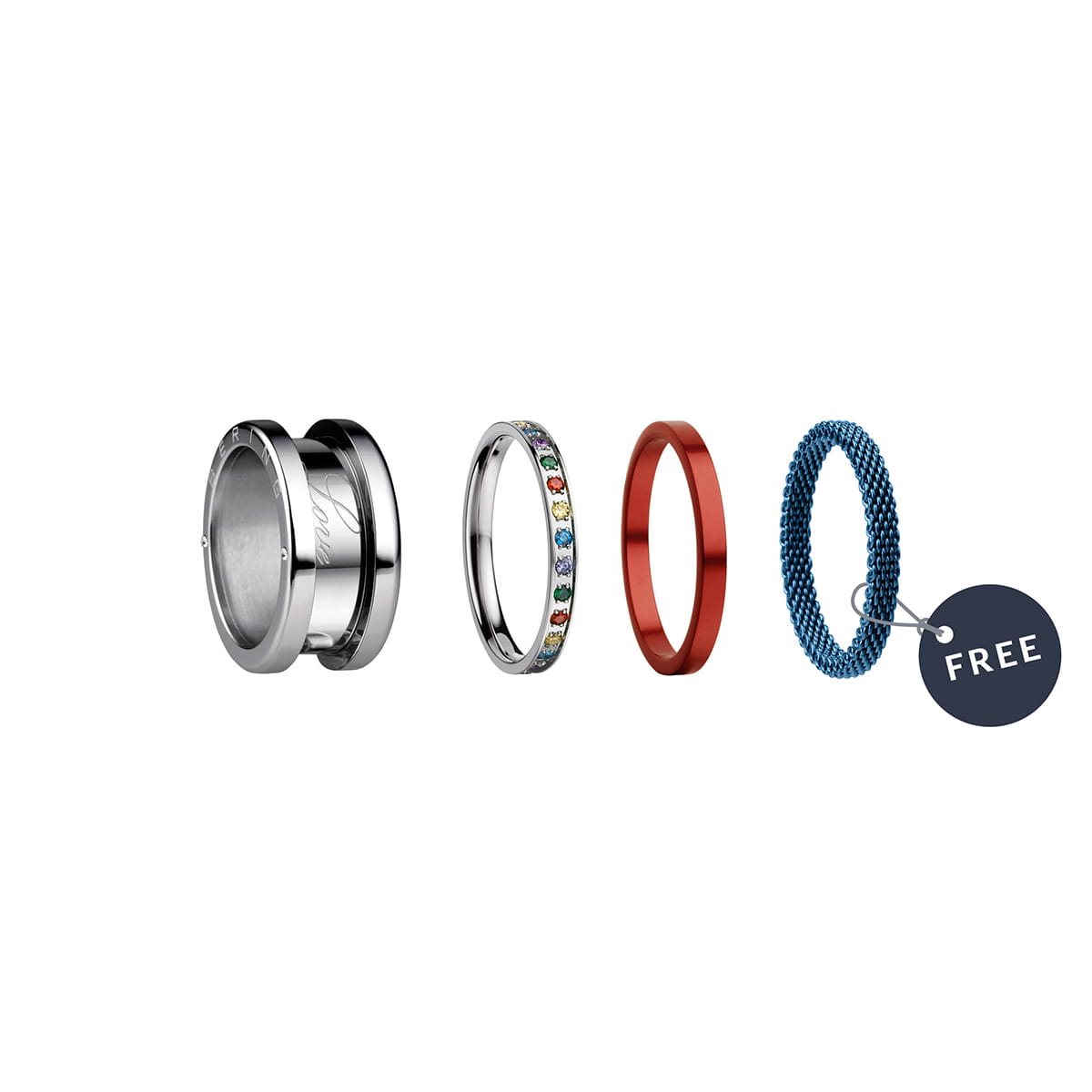 Castelli Gioielleria Anello Donna Bering Colours of Bering Acciaio